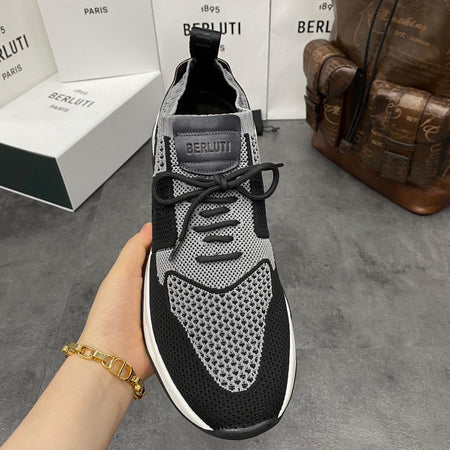 SNEAKERS BERLUTI GRIS NOIR