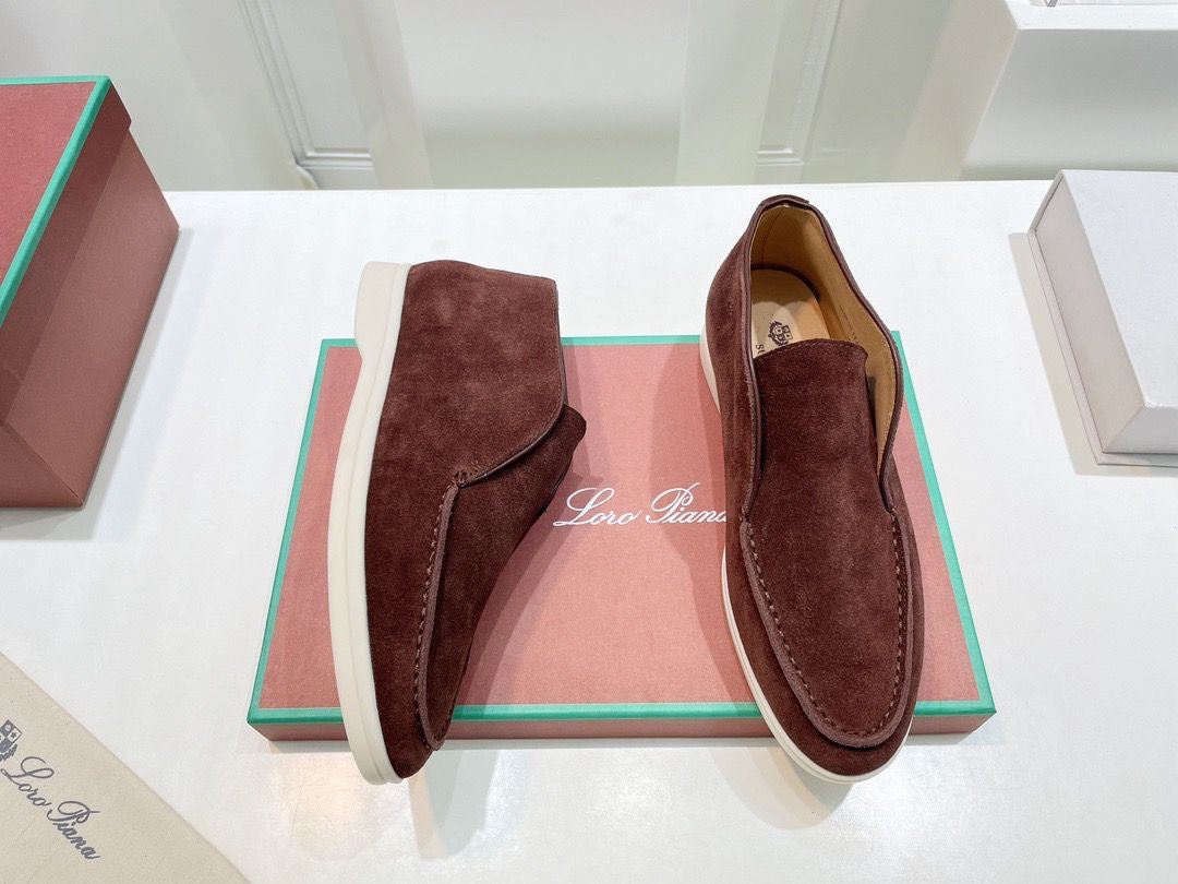 BOTTINES LORO PIANA HOMME MARRON