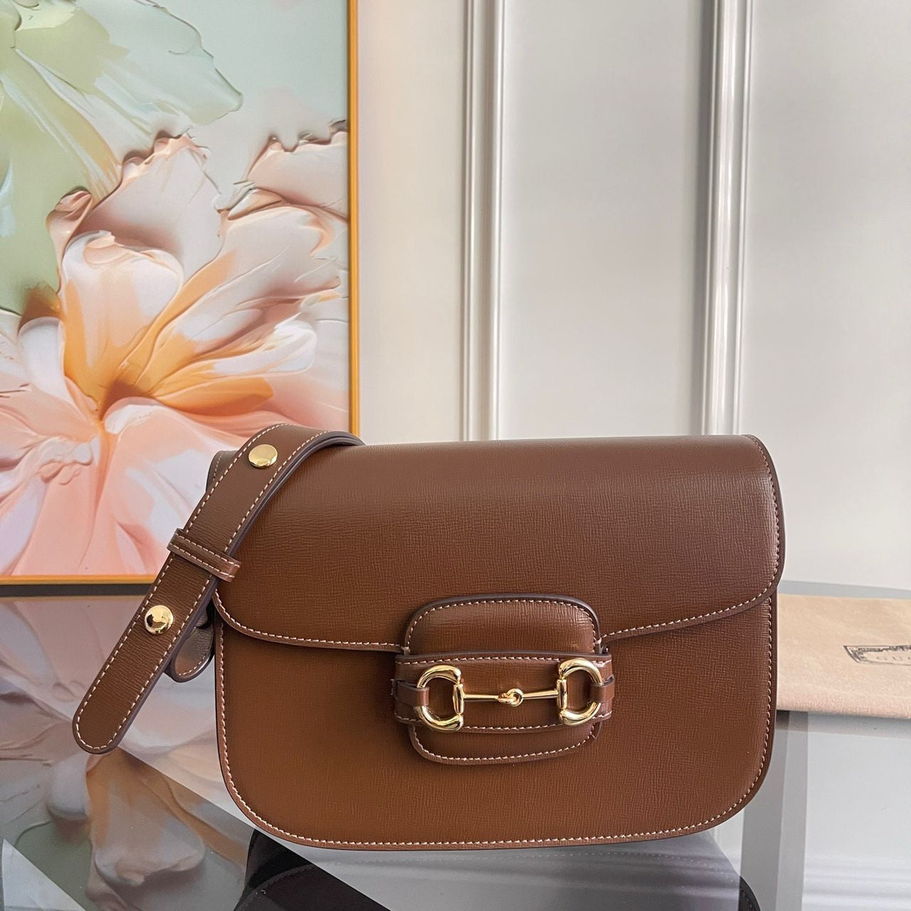 Sac Épaule Gucci Horsebit Marron