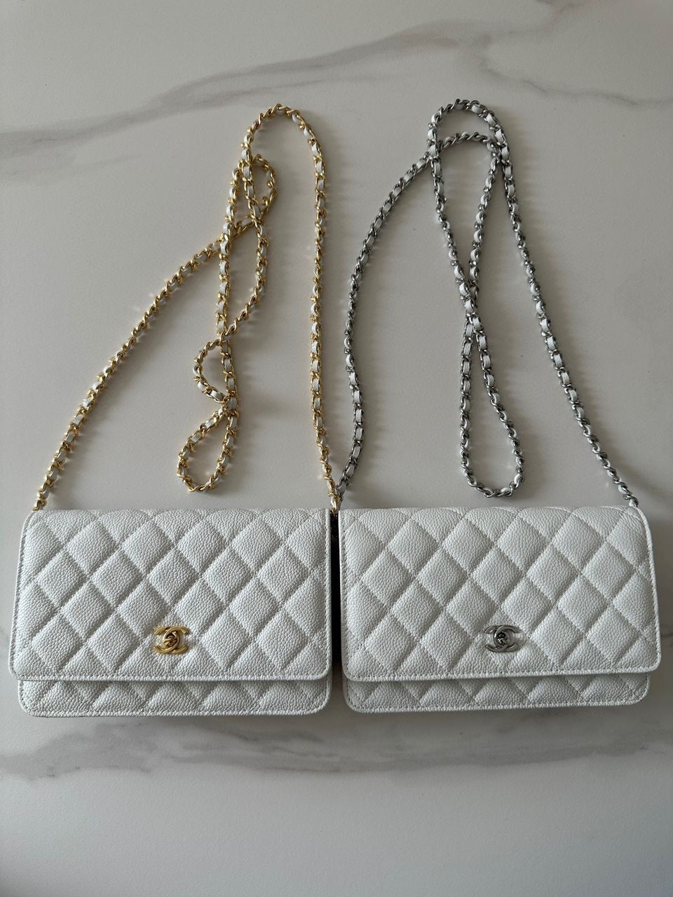 Sac Chanel Wallet On Chain Blanc