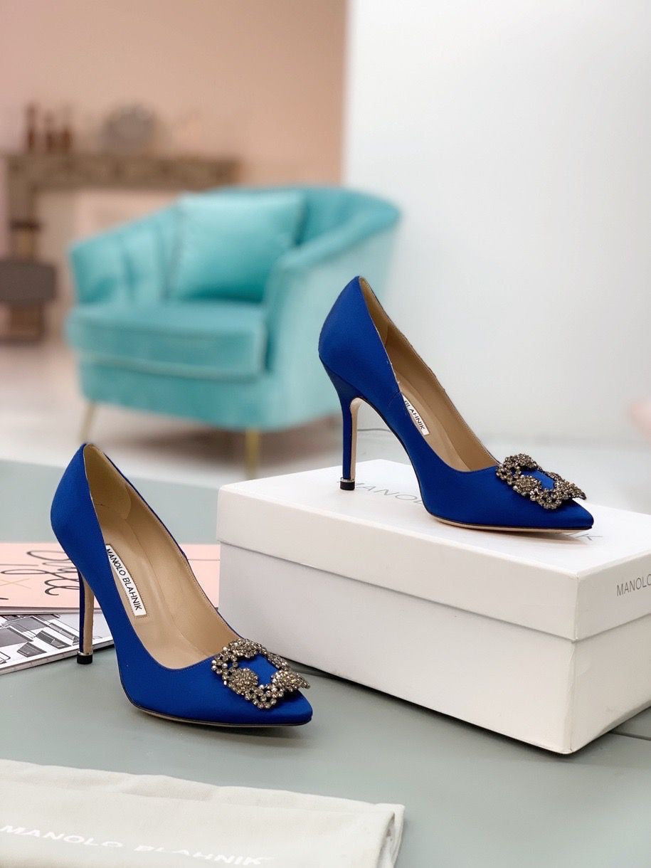 Talons Manolo Blahnik Bleu