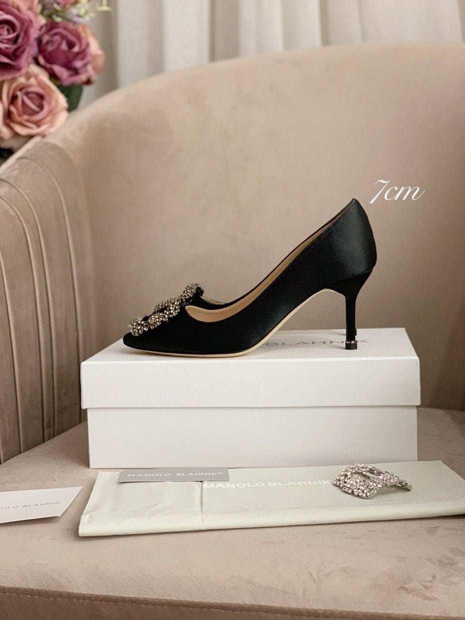 Talons Manolo Blahnik Noir