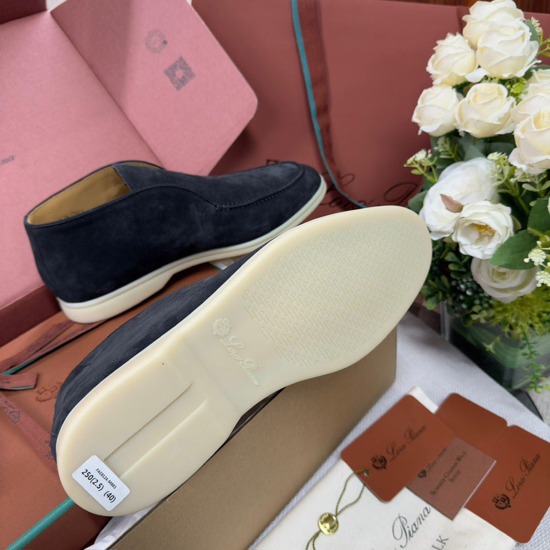 BOTTINES LORO PIANA HOMME MARINE