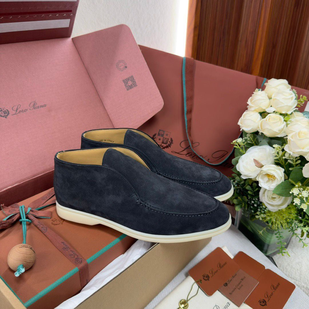 BOTTINES LORO PIANA HOMME MARINE