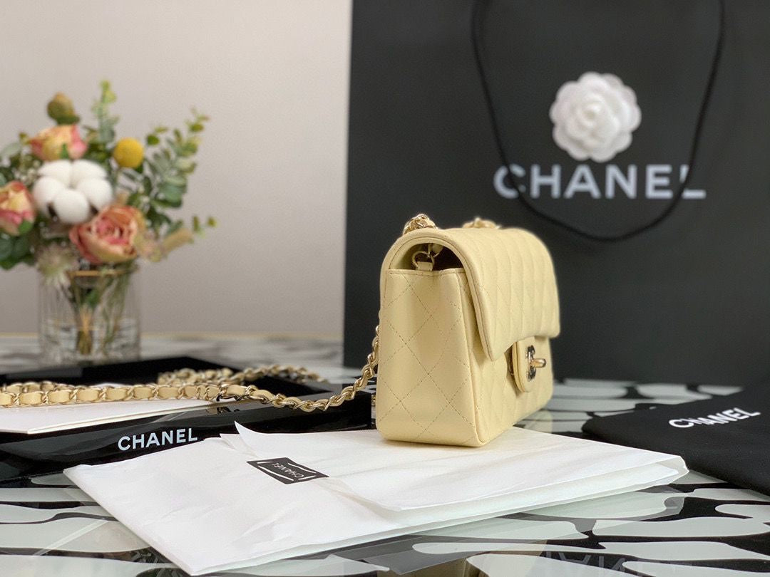 Sac Chanel Mini Beige Jaune