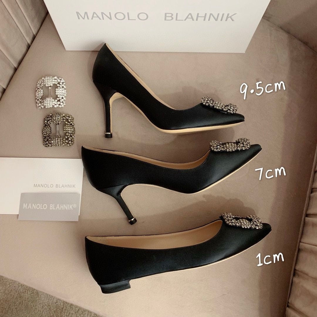 Talons Manolo Blahnik Noir