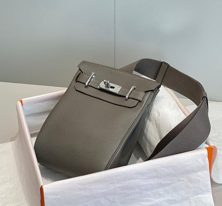 SACOCHE HERMES GRIS