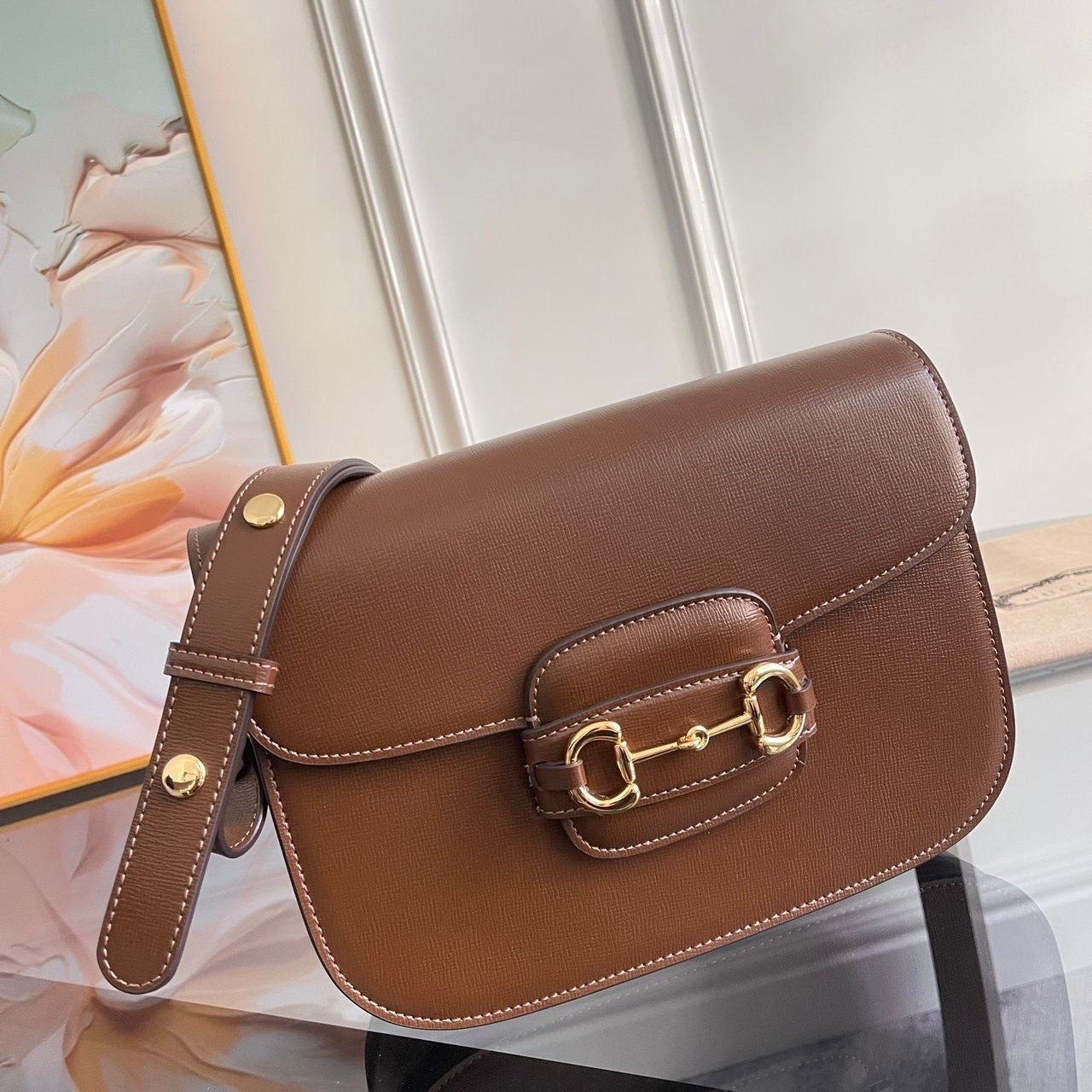 Sac Épaule Gucci Horsebit Marron