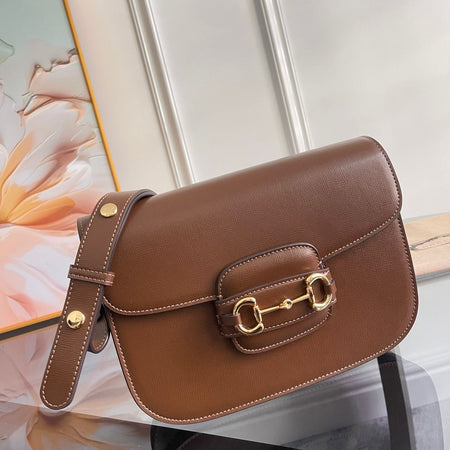 Sac Épaule Gucci Horsebit Marron