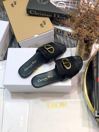 Sandales Dior Cd Noir Or