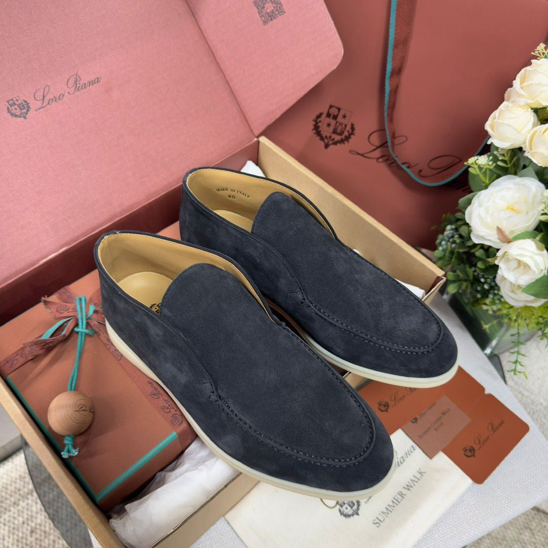 BOTTINES LORO PIANA HOMME MARINE