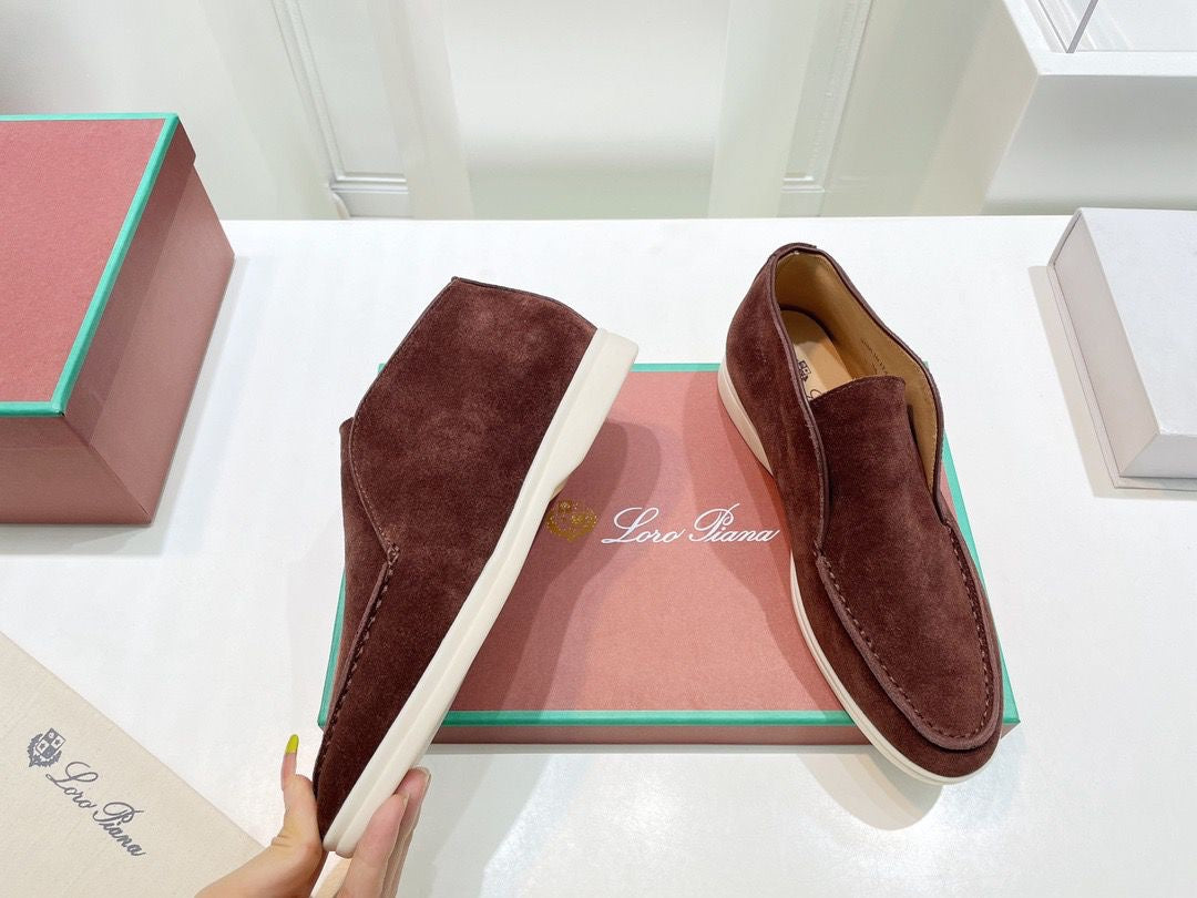BOTTINES LORO PIANA HOMME MARRON