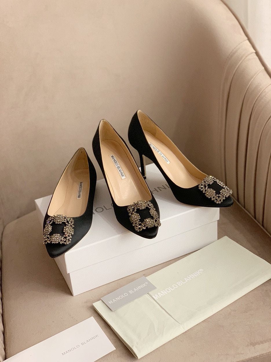 Talons Manolo Blahnik Noir