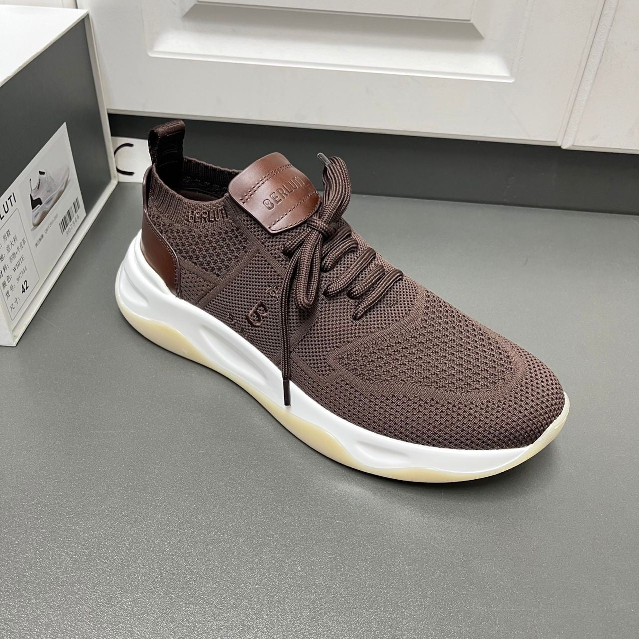 SNEAKERS BERLUTI MARRON