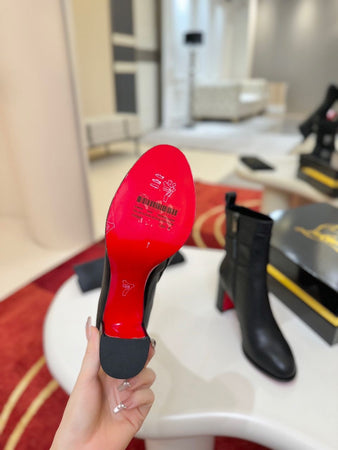 Bottines Louboutin Lock Noir