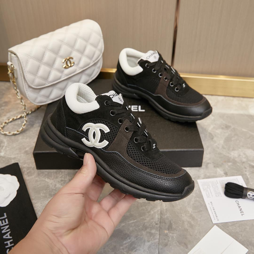 SNEAKERS CHANEL SUEDE NOIR