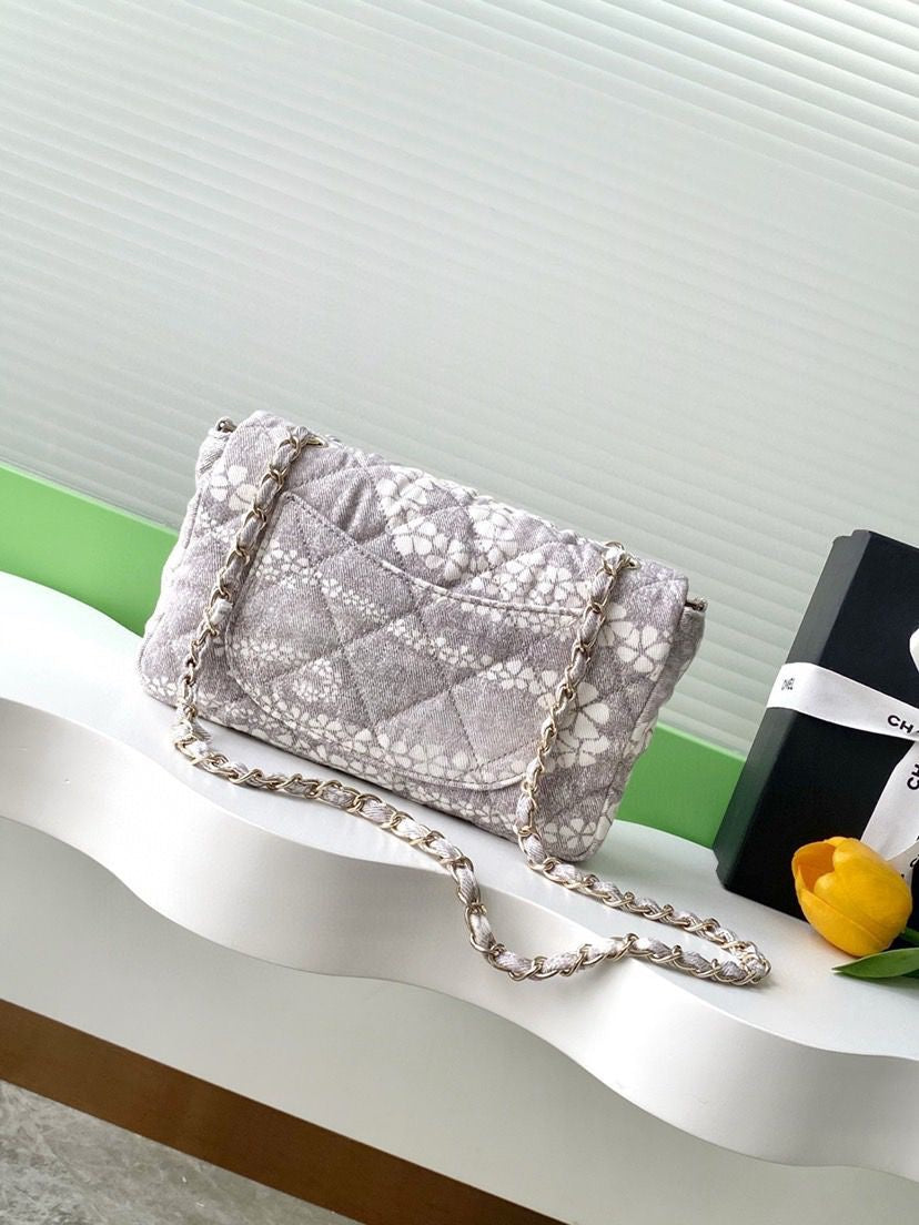 Sac Chanel Blanc Gris