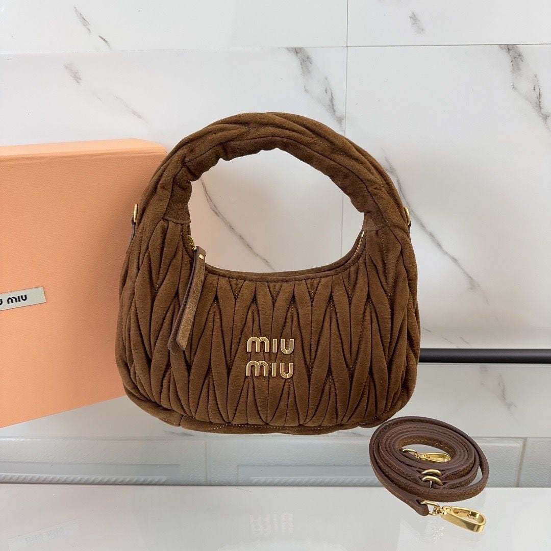 Sac A Main Miu Miu Daim Marron