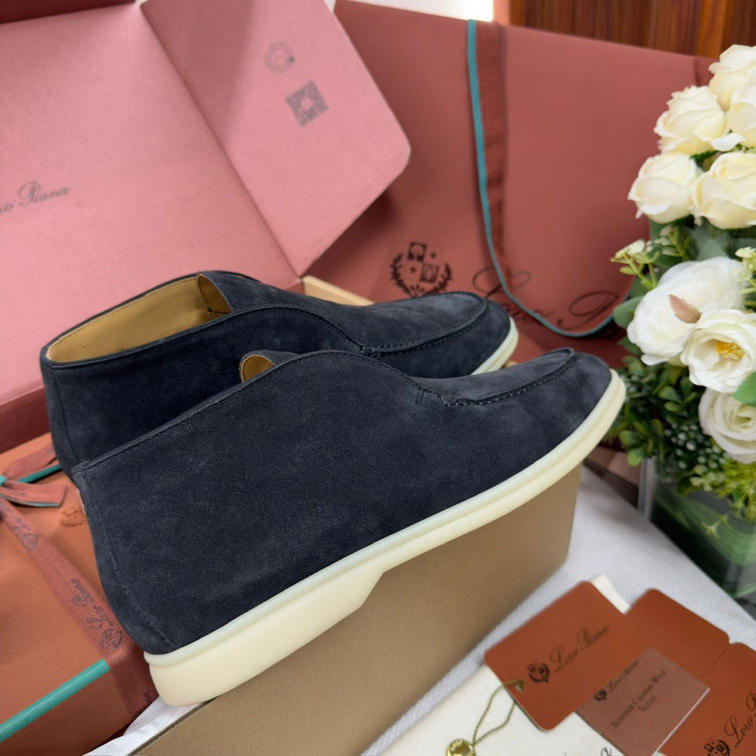 BOTTINES LORO PIANA HOMME MARINE