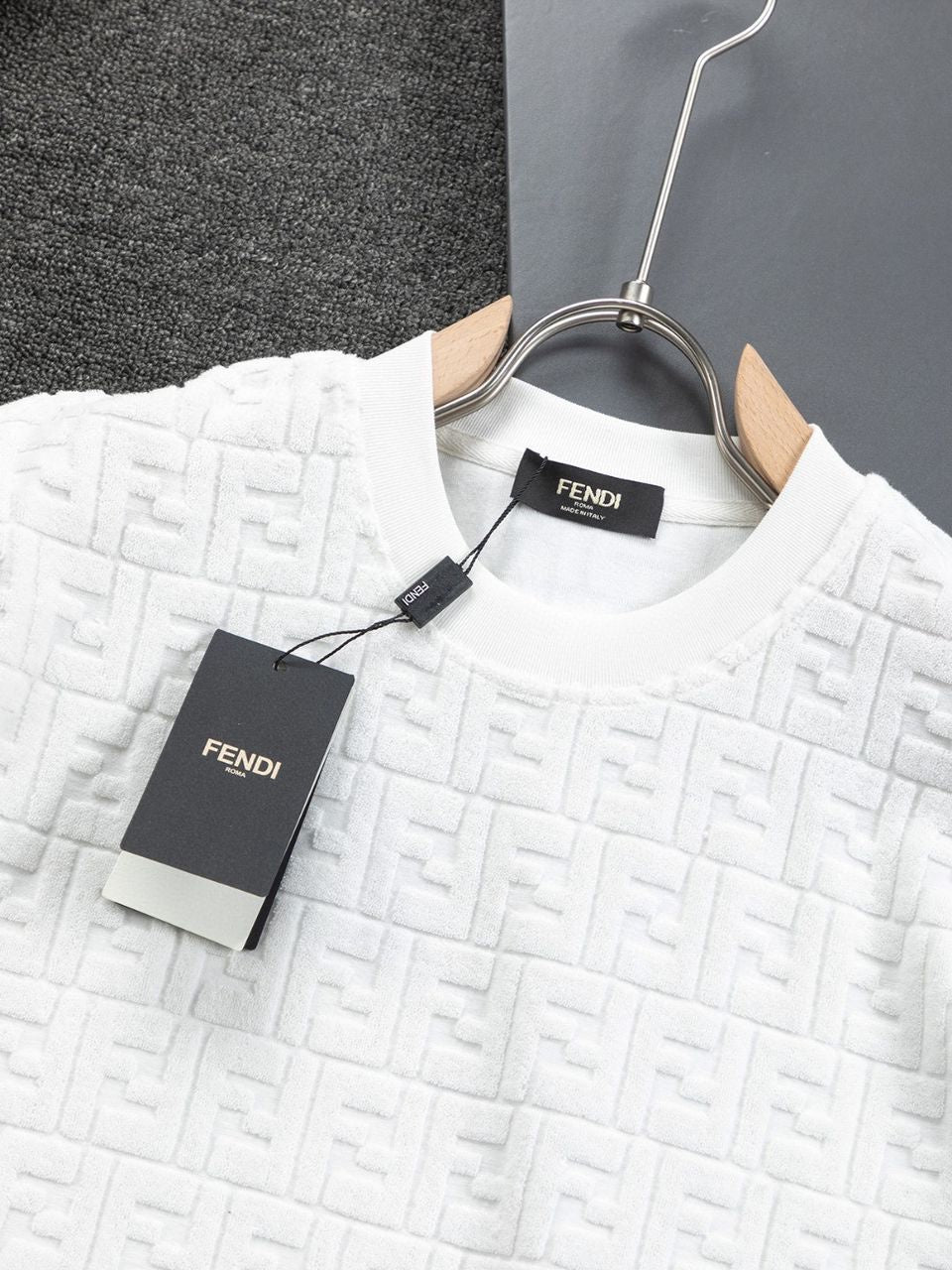 T-SHIRT FENDI FF BLANC
