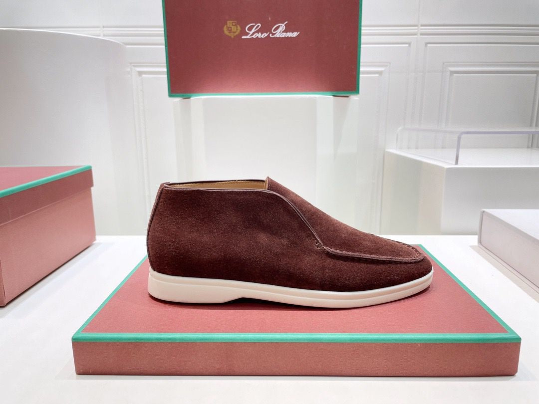 BOTTINES LORO PIANA HOMME MARRON