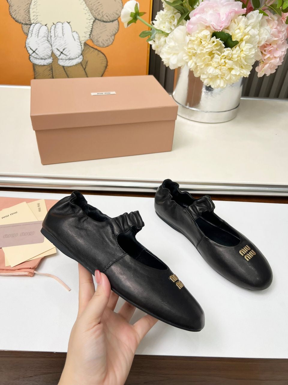 Ballerines Miu Miu Noir