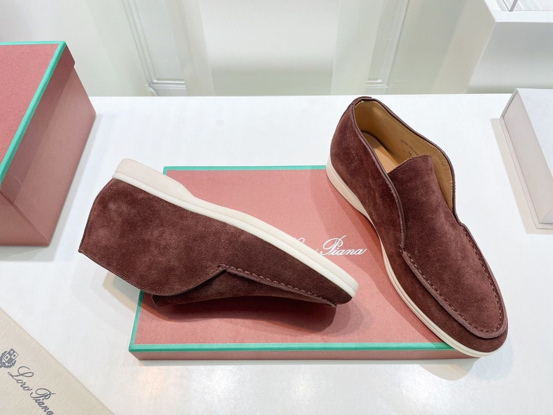 BOTTINES LORO PIANA HOMME MARRON