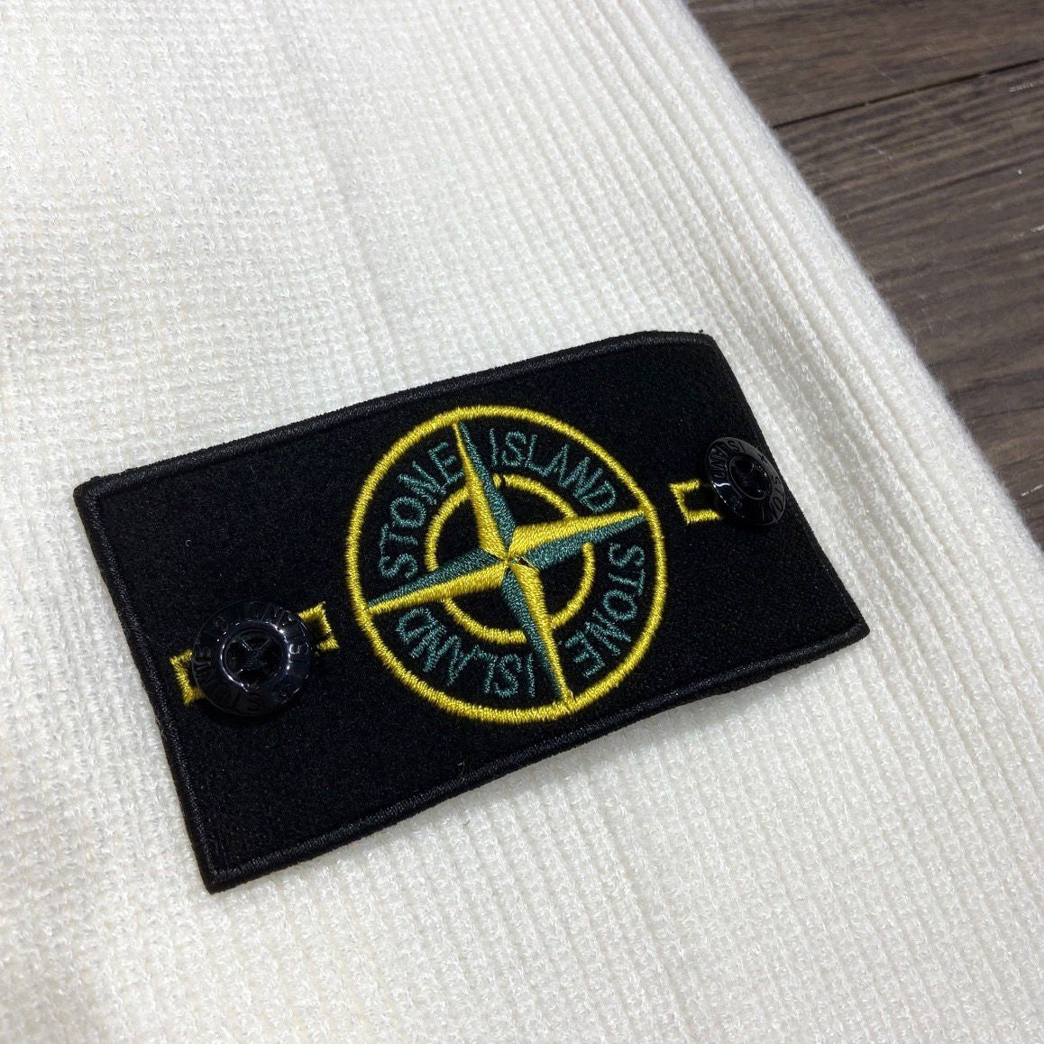 PULL STONE ISLAND BLANC