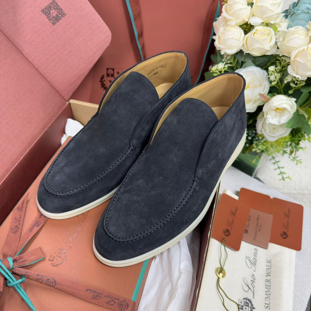 BOTTINES LORO PIANA HOMME MARINE