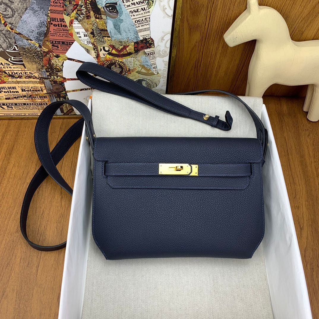 POCHETTE HERMÈS BLEU OR