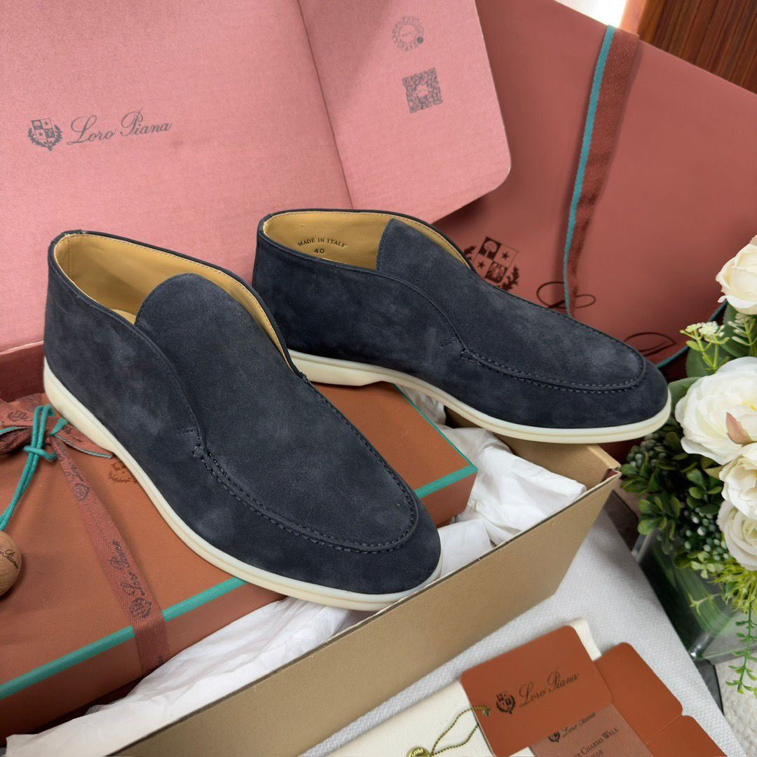 BOTTINES LORO PIANA HOMME MARINE