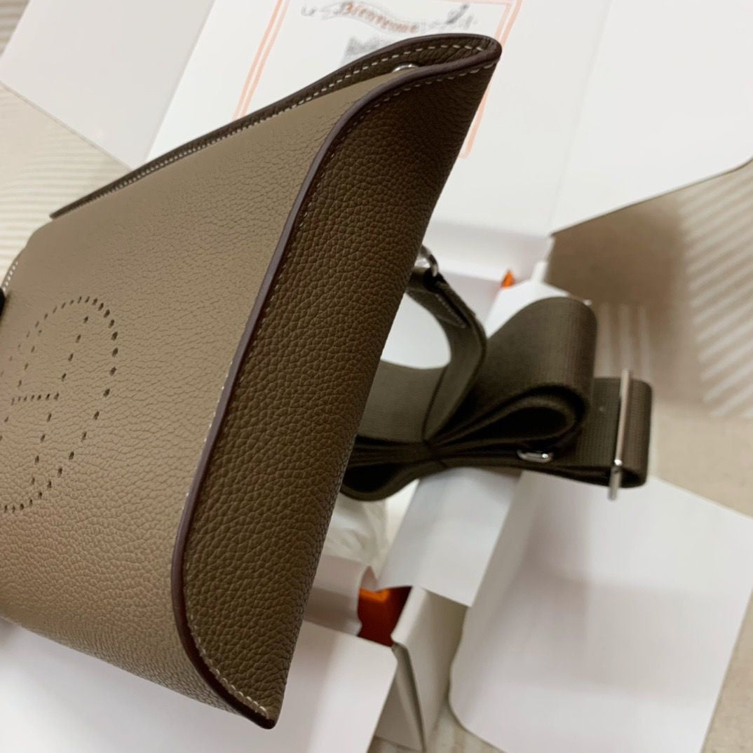 SAC ÉPAULE HERMES ÉTOUPE