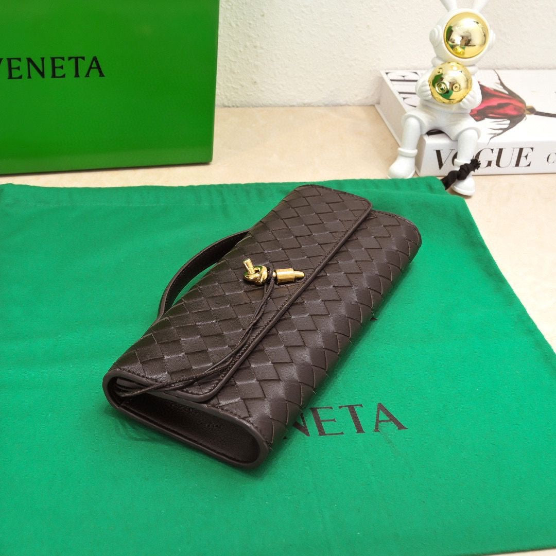 Sac Bottega Veneta Clutch Andiamo Marron