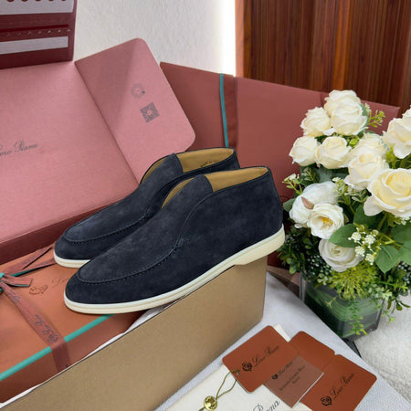 BOTTINES LORO PIANA HOMME MARINE