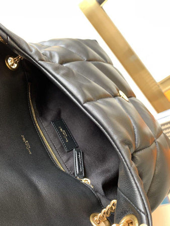 Sac A Main Yves Saint Laurent Puffer Noir Or