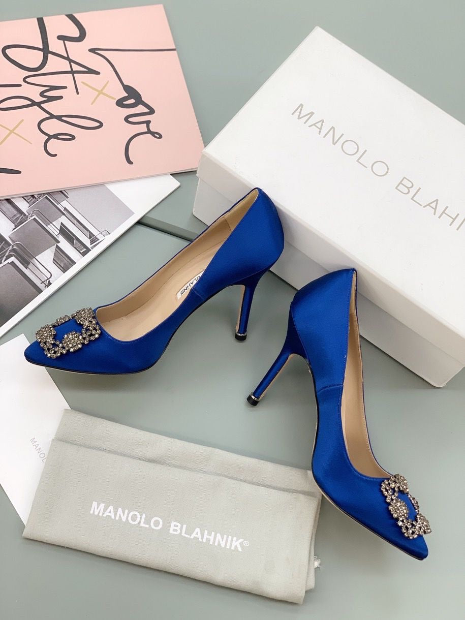 Talons Manolo Blahnik Bleu