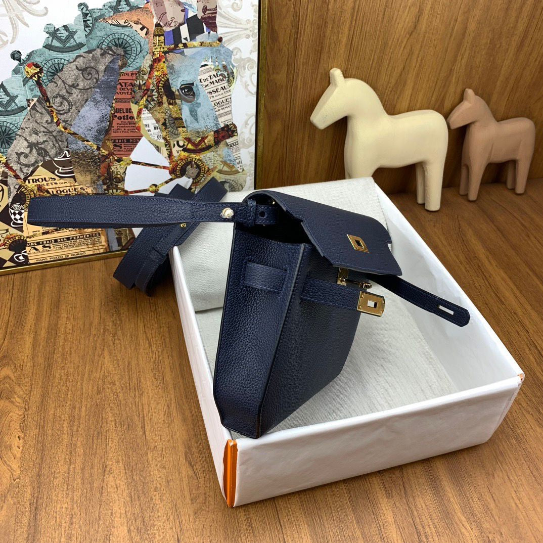 POCHETTE HERMÈS BLEU OR