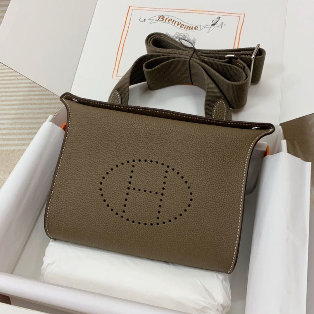 SAC ÉPAULE HERMES ÉTOUPE