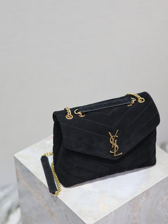 Sac A Main Yves Saint Laurent Loulou Noir Or