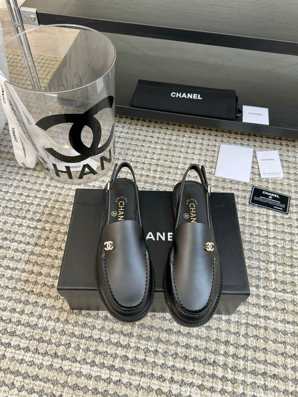 Slingback Chanel Noir