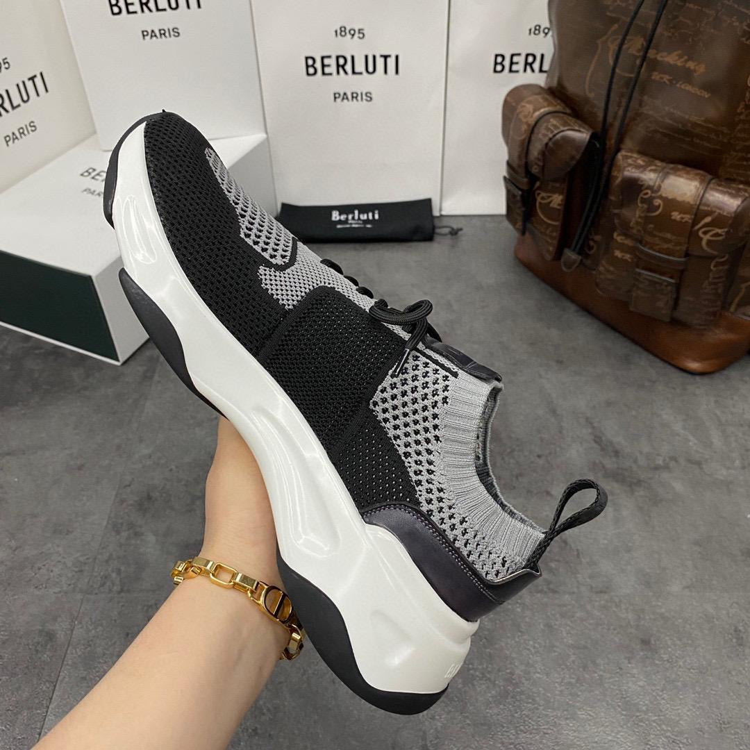 SNEAKERS BERLUTI GRIS NOIR