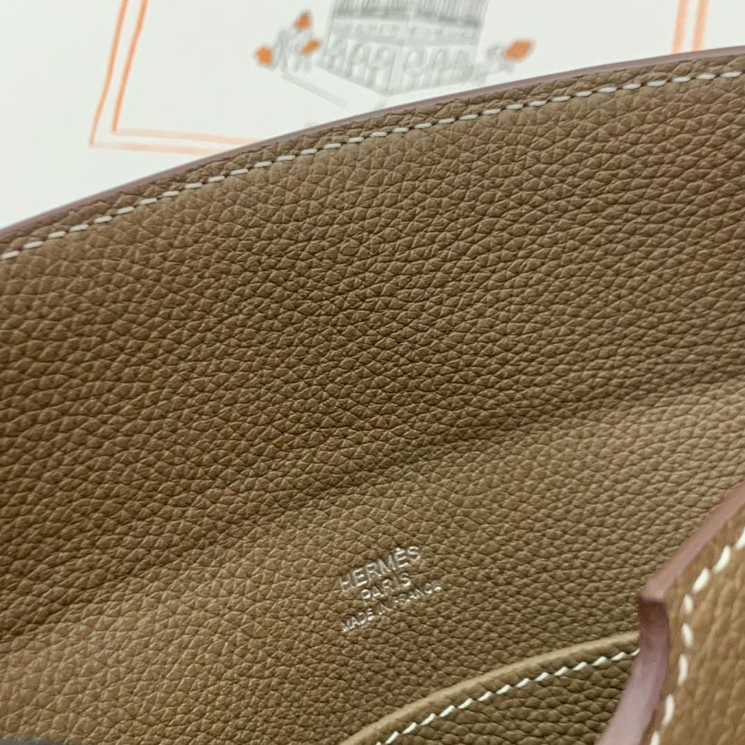 SAC ÉPAULE HERMES ÉTOUPE