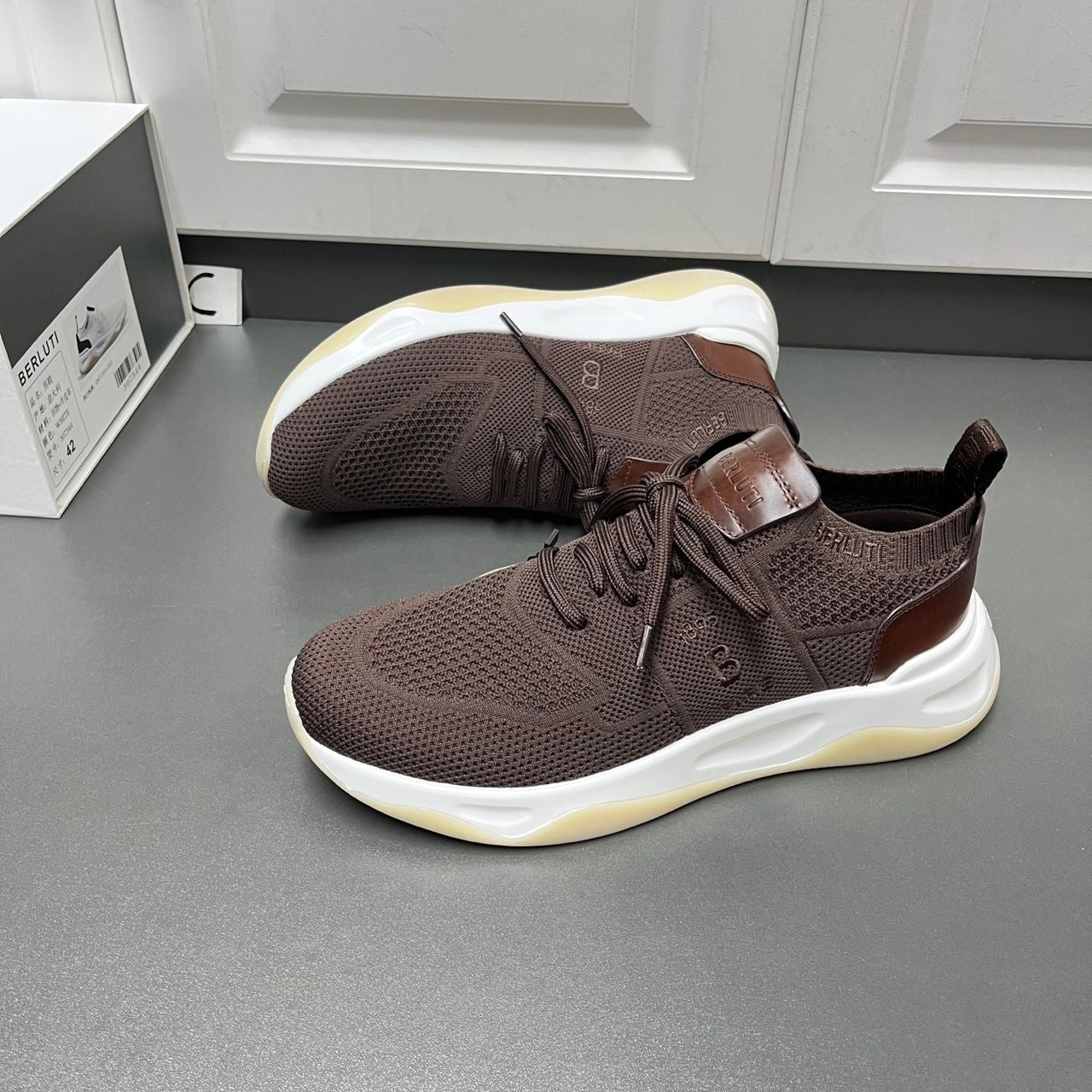 SNEAKERS BERLUTI MARRON