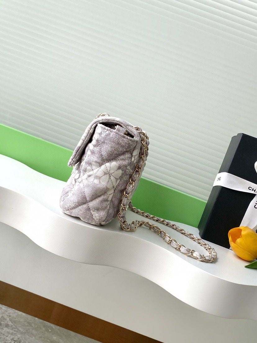 Sac Chanel Blanc Gris