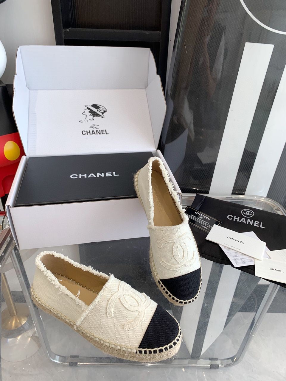 Espadrilles Chanel Femme Blanc