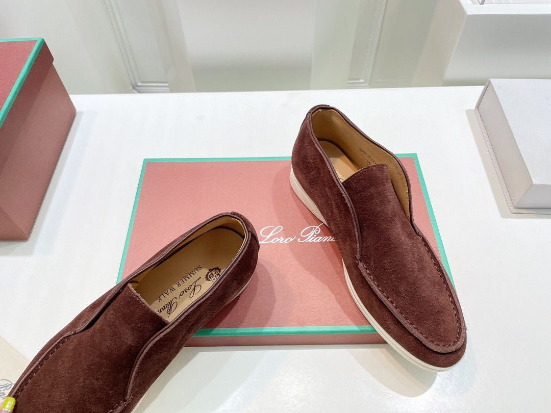 BOTTINES LORO PIANA HOMME MARRON
