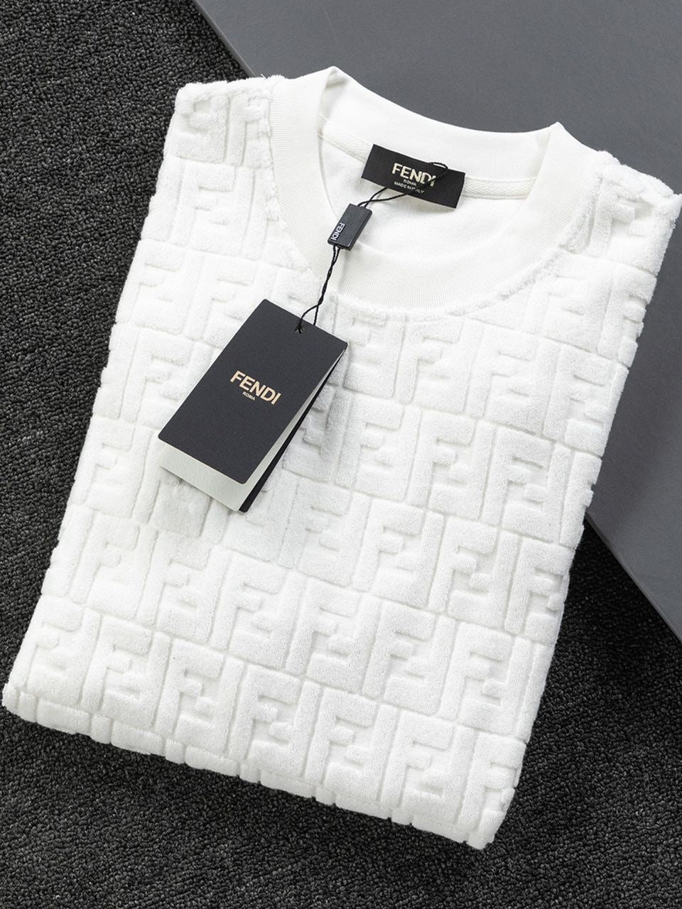 T-SHIRT FENDI FF BLANC