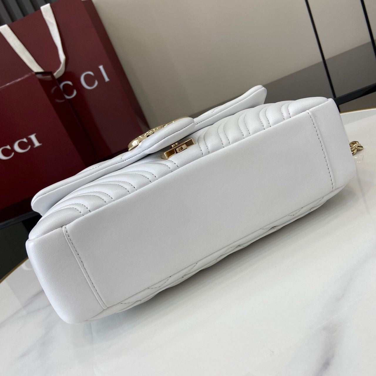 Sac Gucci Marmont Blanc
