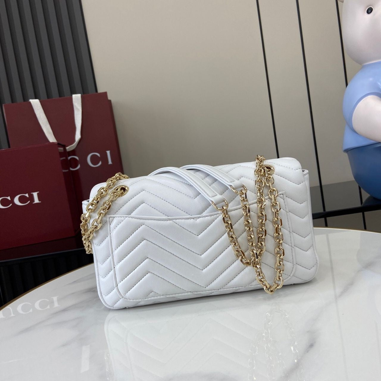 Sac Gucci Marmont Blanc