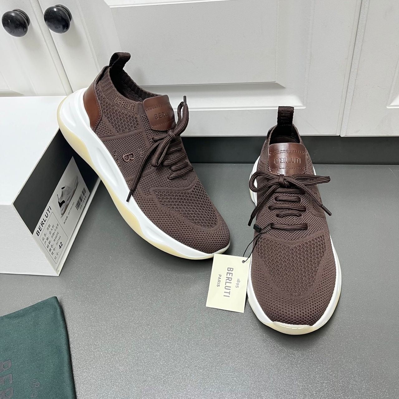 SNEAKERS BERLUTI MARRON